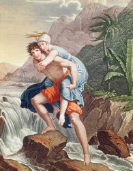 Paul portant Virginie à travers la rivière, 1805